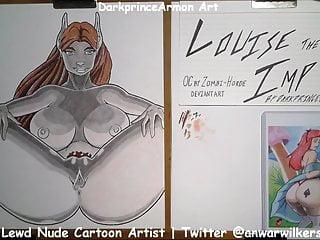 Sexy Babe Louise Jensen in der hündchenstellung gefickt