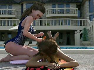 Mutter und Stieftochter zeigen sich nackt in der Öffentlichkeit