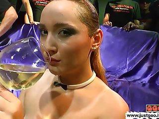 Lecker Champagner und Sperma