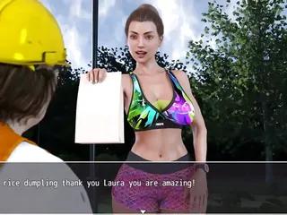 Lauralusterne Secrets spielt mit dem Schwanz ihres Mannes