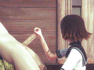 Animiertes Hentai Porno mit Mia und Creampie