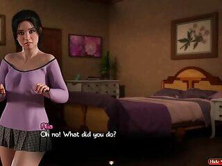 Babe Nadia Styles masturbiert mit einem Dildo