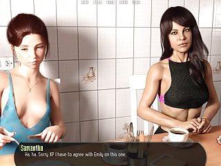 Die neue Hausfrau beim ersten Mal vor der Kamera - das erste Mal mit einer Frau